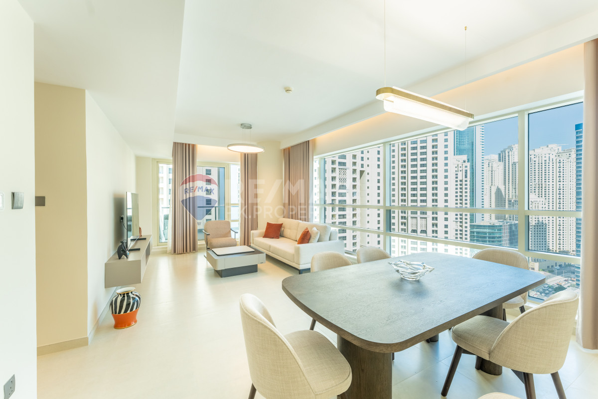 Upgraded | Fully Furnished | Partial Marina View - Al Sahab 2, Al Sahab, Dubai Marina, Dubai
