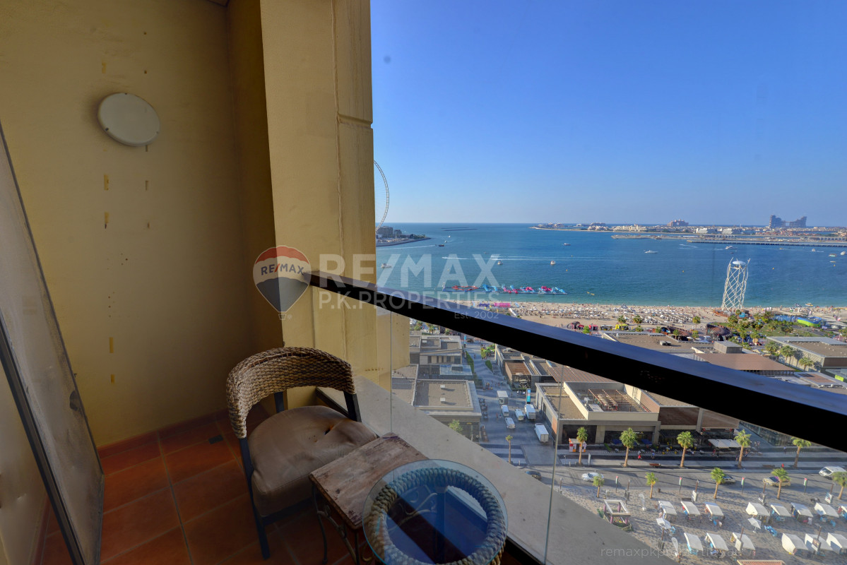 Furnished 3 Bed + M in Rimal | Sea View, Rimal 6, Rimal, Jumeirah Beach Residence, Dubai