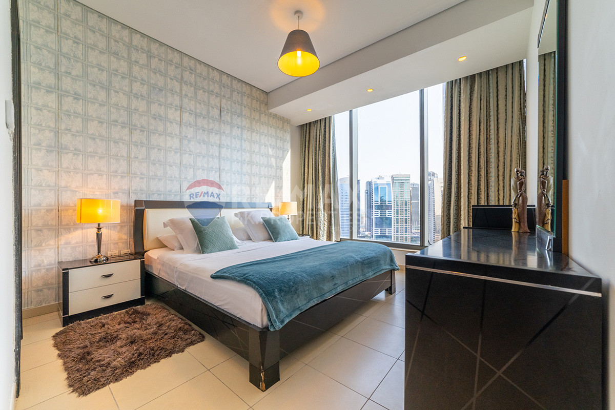 Near to Metro | Fully Furnished | Marina View, Silverene Tower B, Silverene, Dubai Marina, Dubai