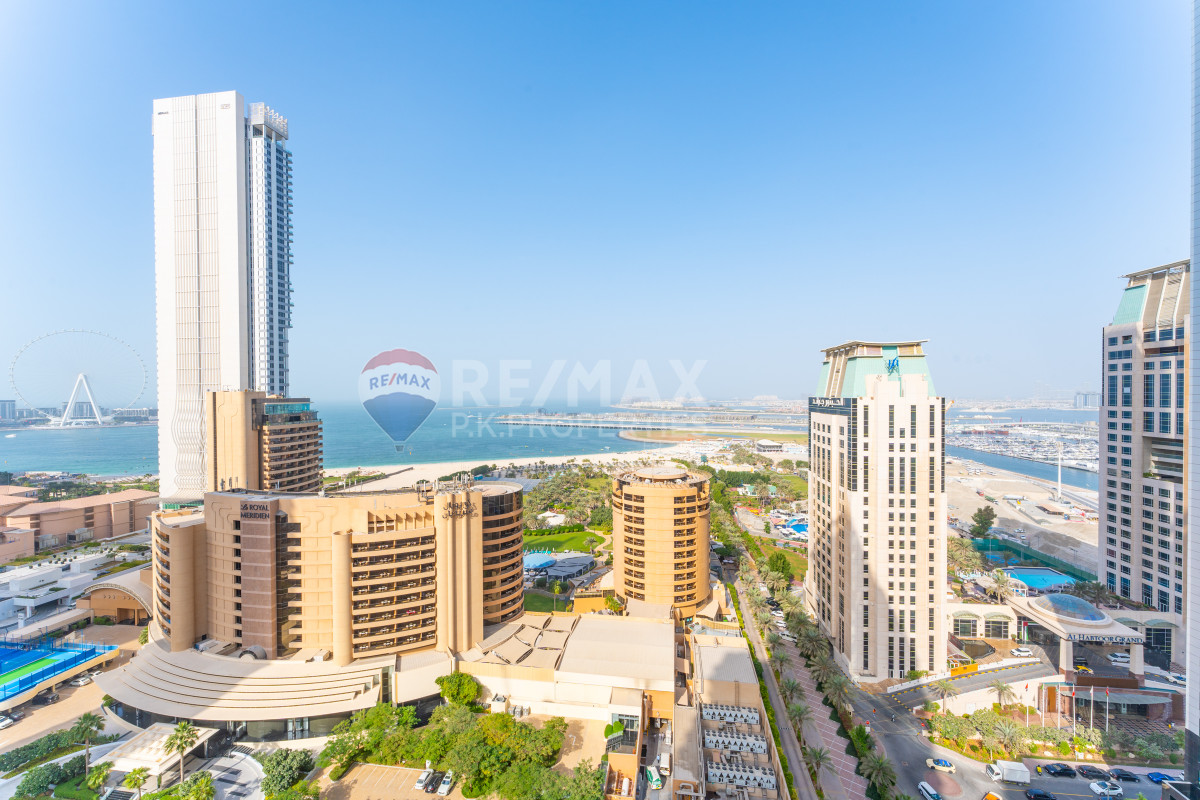 Full Sea View |Fully Furnished |High Floor|Terrace - The Royal Oceanic, Oceanic, Dubai Marina, Dubai 